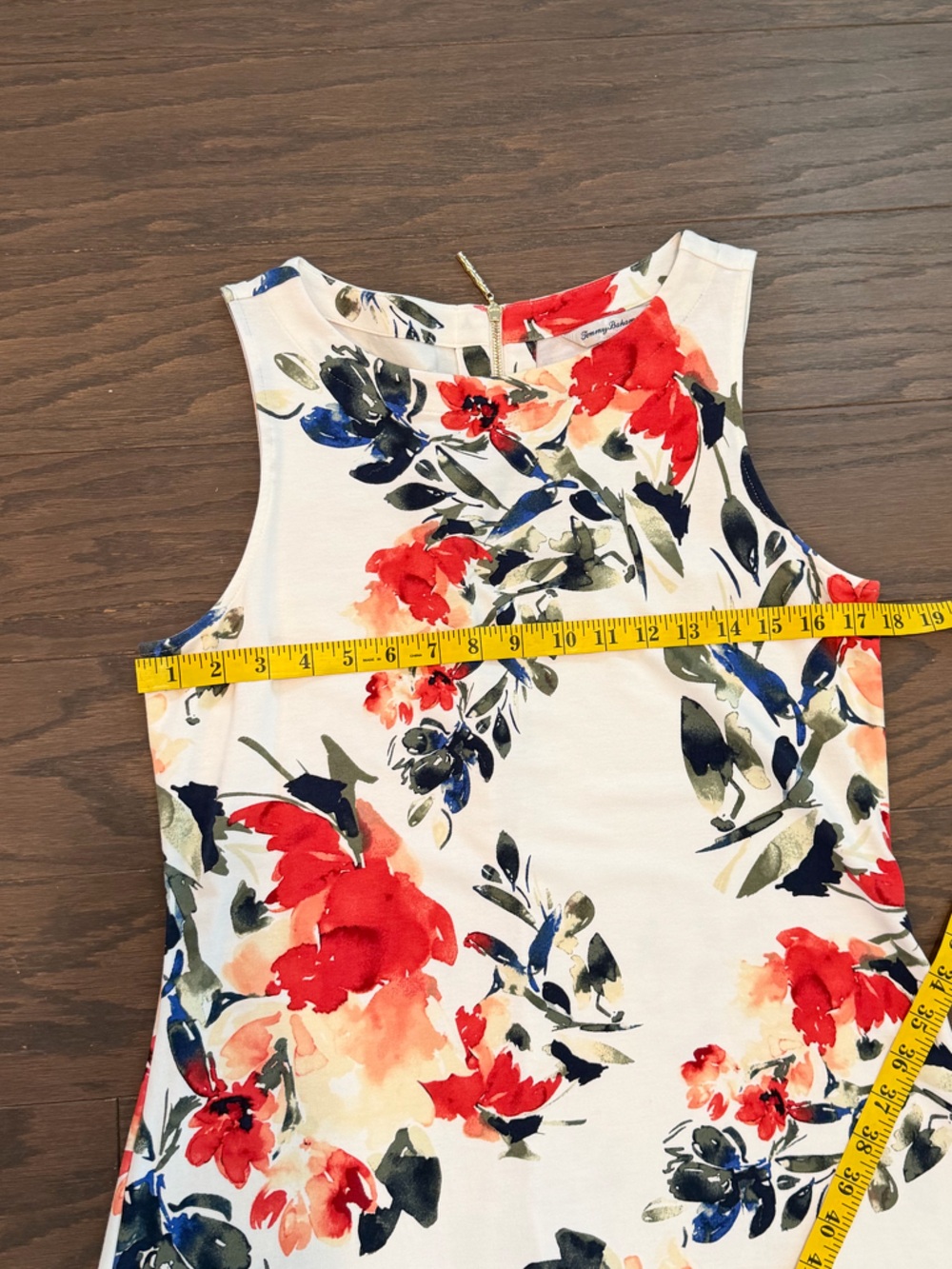 Tommy Bahama Tropical Floral Shift Dress Size Large - Picture 6 of 10